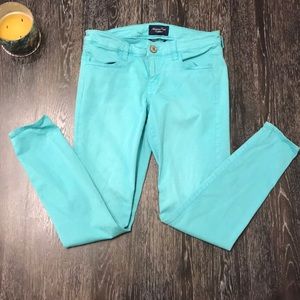 American Eagle Turquoise Jegging Jeans